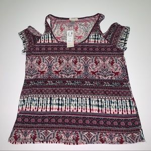 Loralette Women’s Cold Shoulder Top size 1X